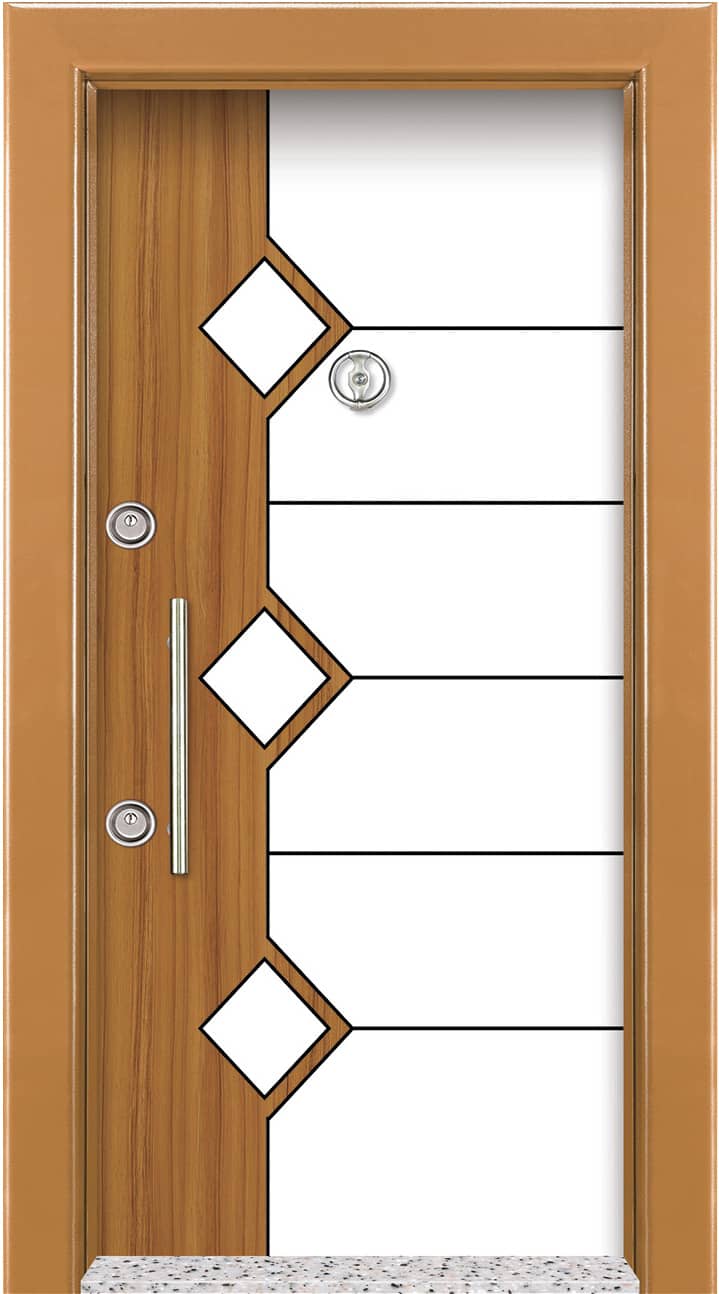 Çift Renk Çelik Kapı-BRG-802